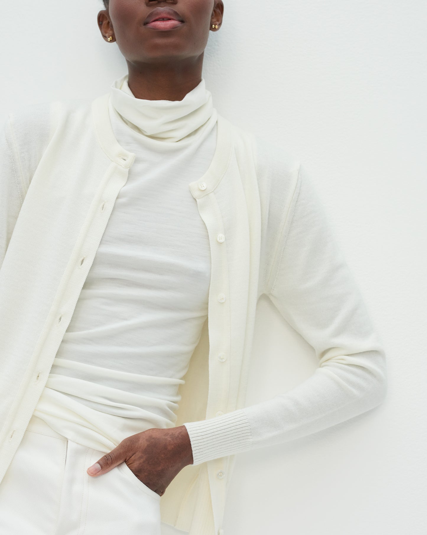 01 Turtleneck Singlet Ivory