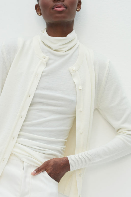 01 Cardigan Ivory
