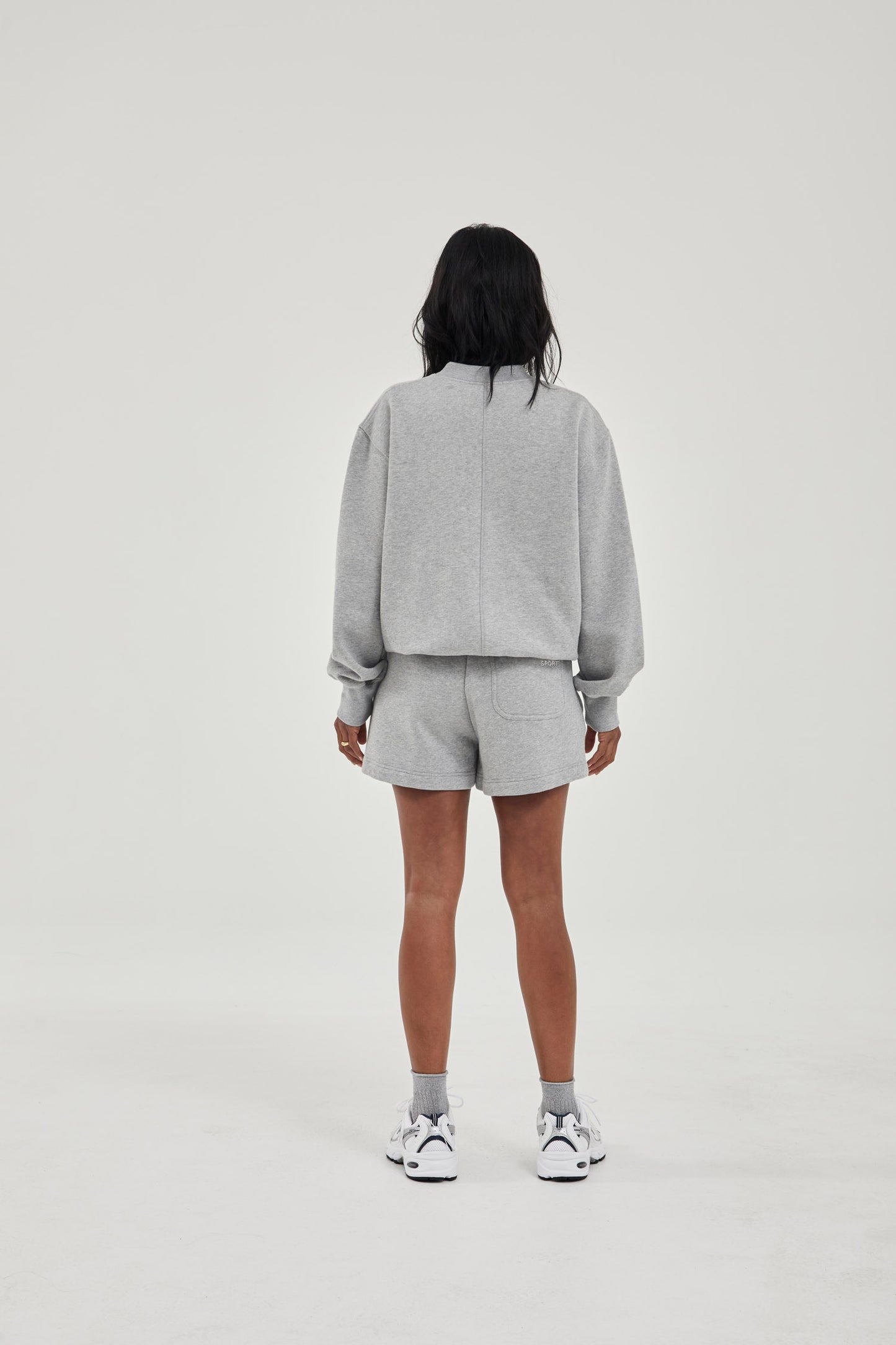 Track Shorts Grey Marl