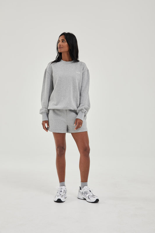 Track Shorts Grey Marl