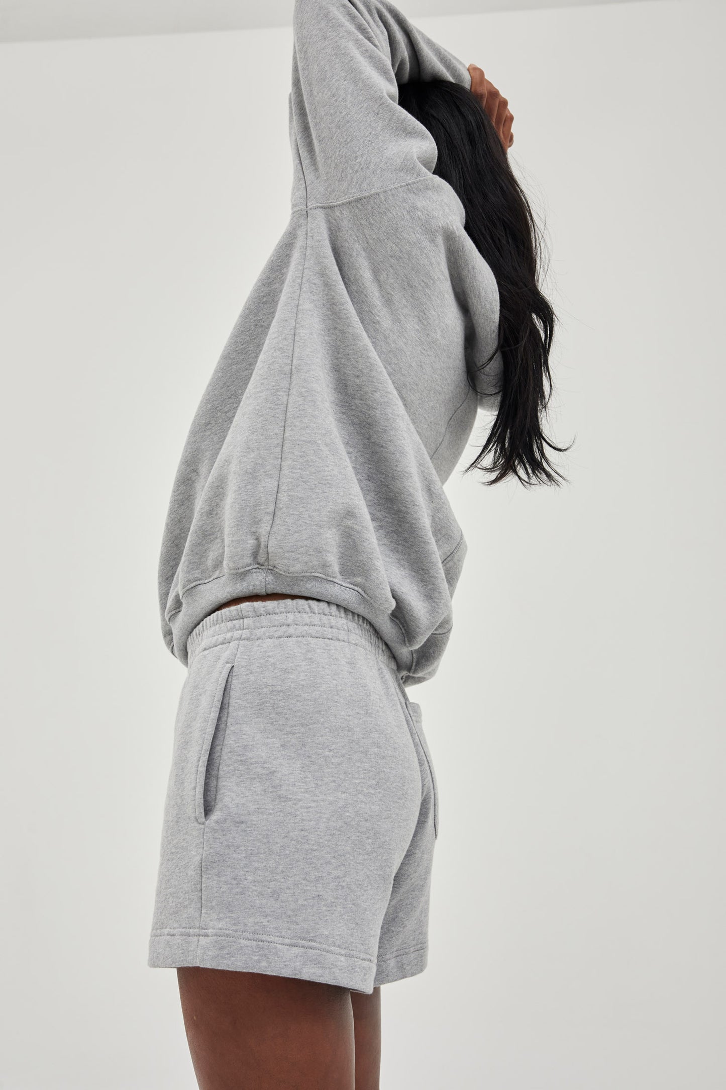 Track Shorts Grey Marl