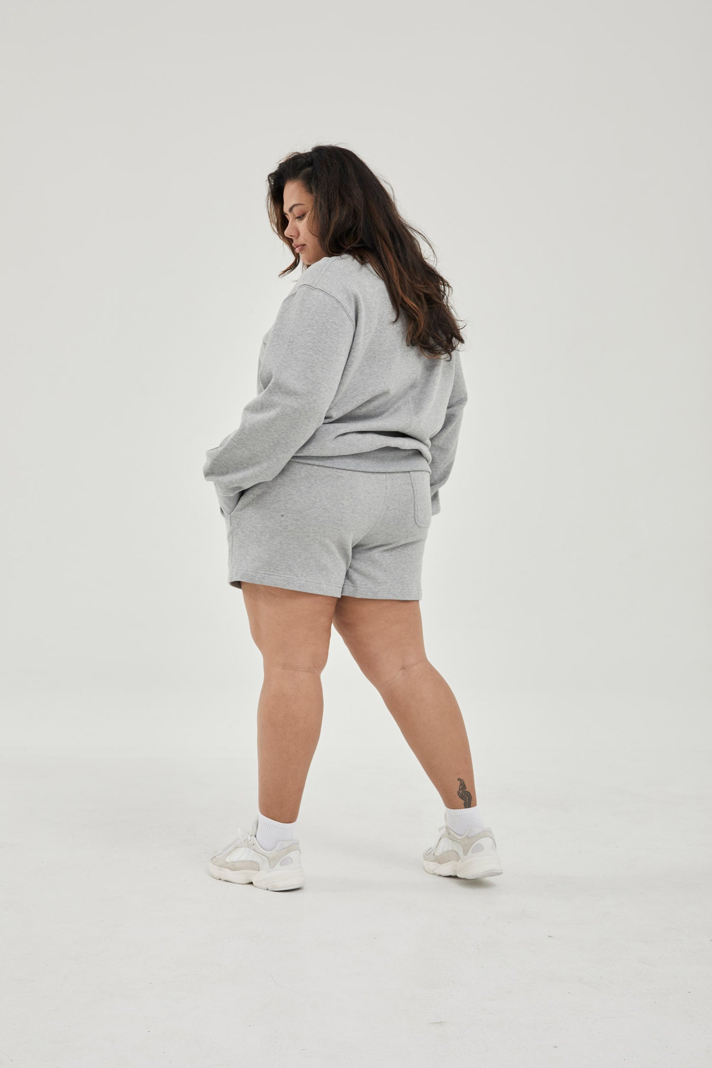 Track Shorts Grey Marl