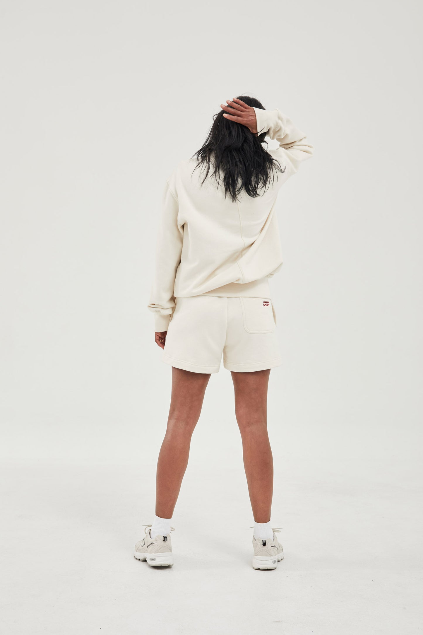 Crew Neck Sweatshirt Bone