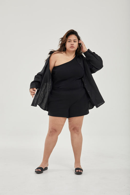 Linen Shirt Black