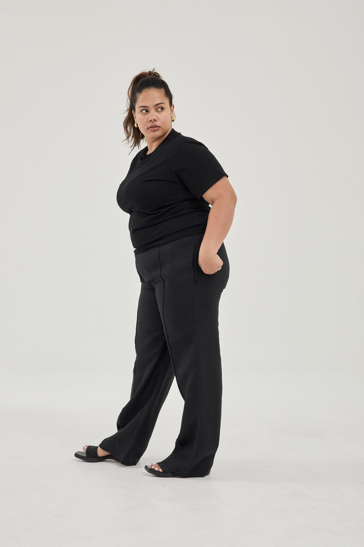 Linen Pants Black