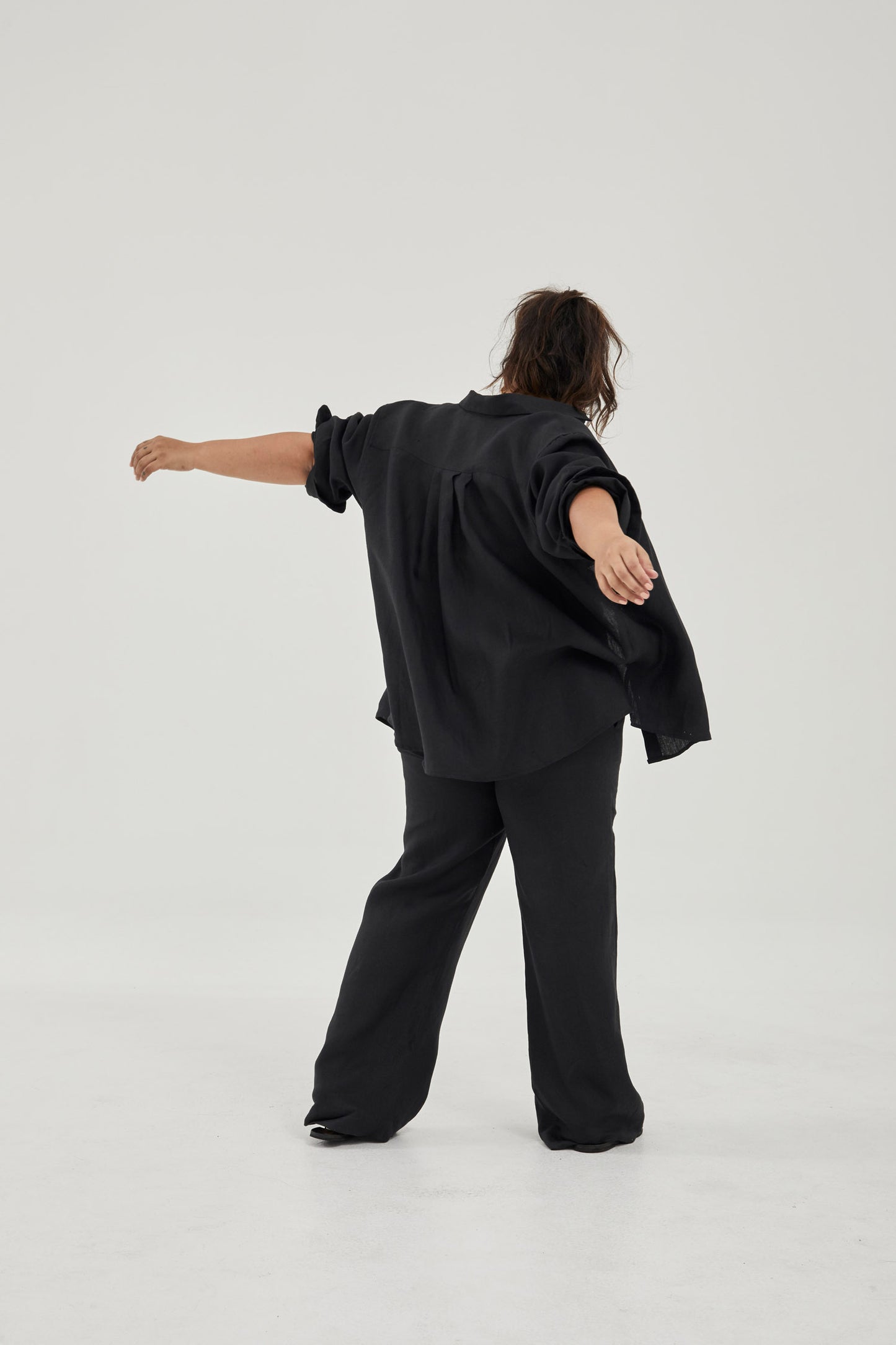Linen Pants Black