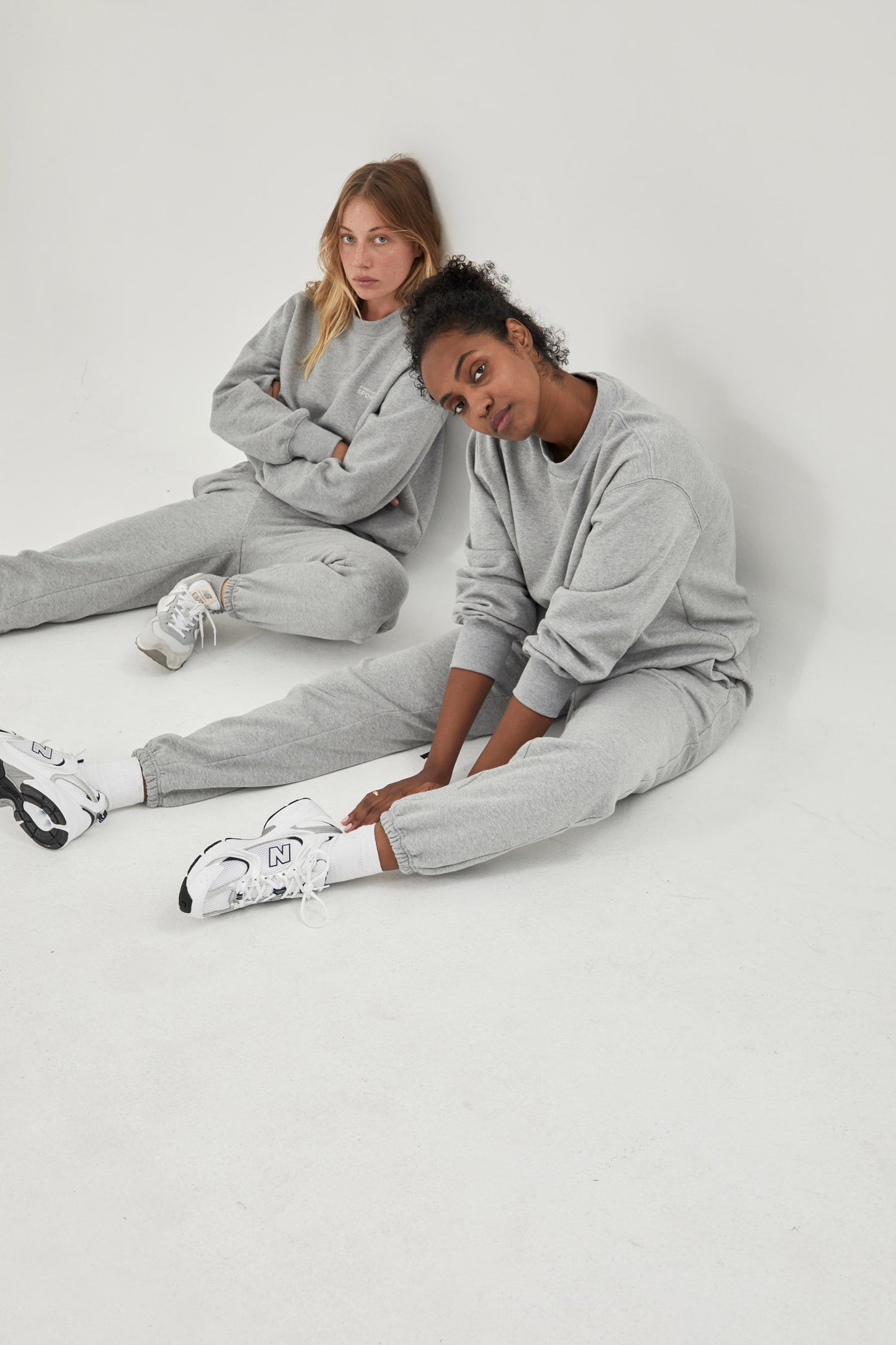 Crew Neck Sweatshirt Grey Marl