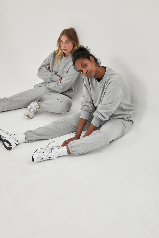Crew Neck Sweatshirt Grey Marl
