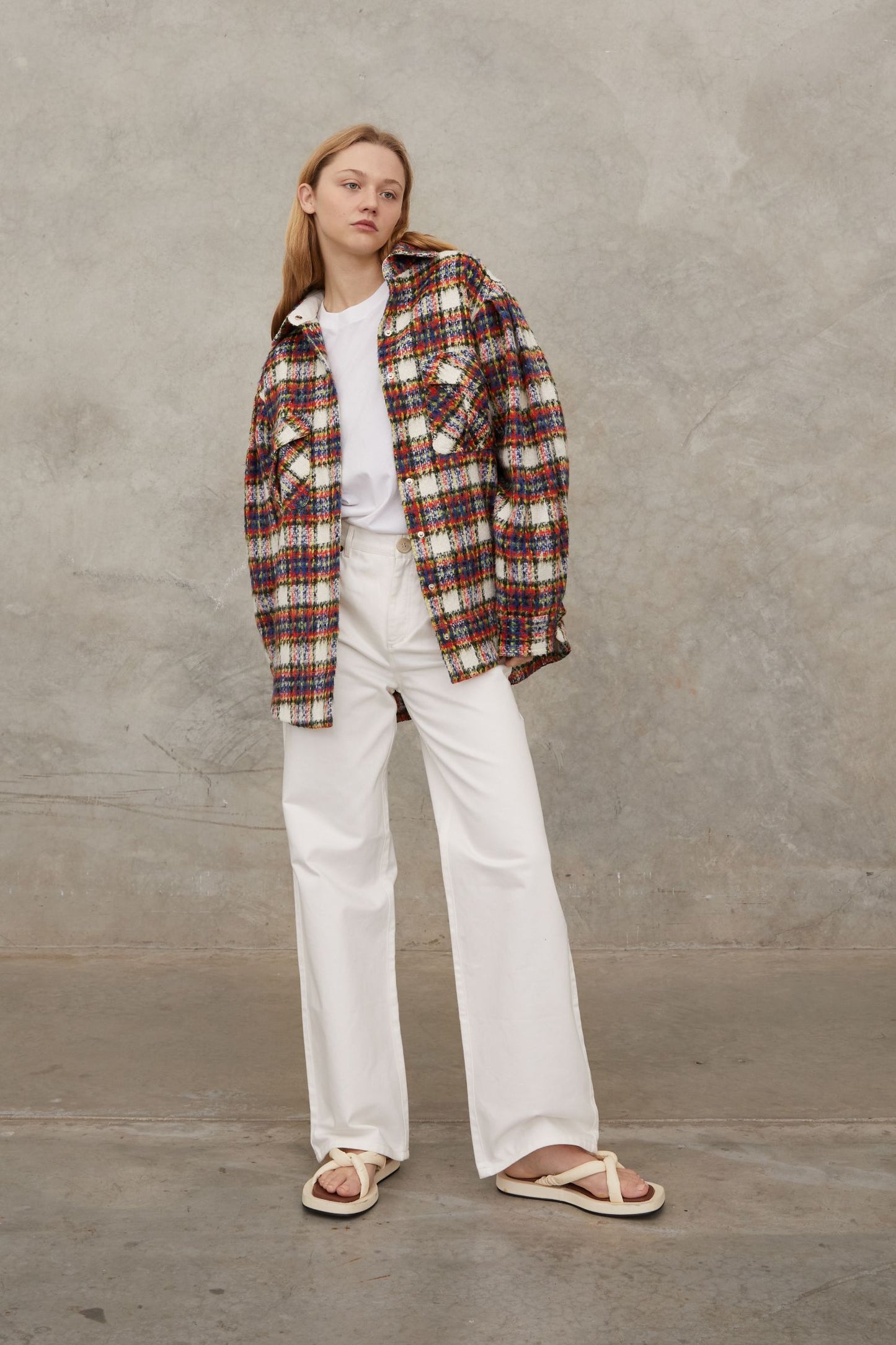 Today was a Good Day Jacket Multi Check