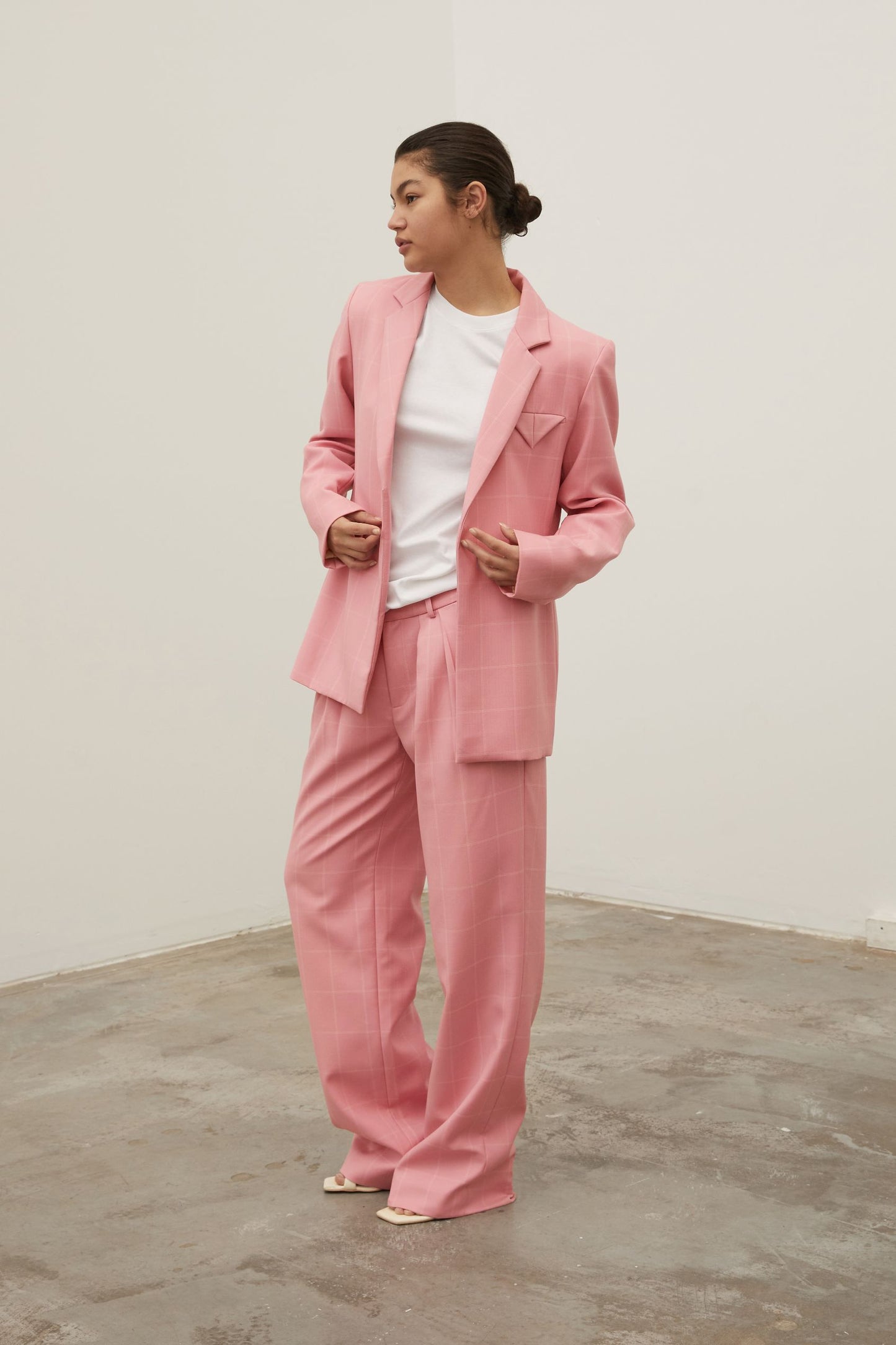 Have The Faith Blazer Pink Check