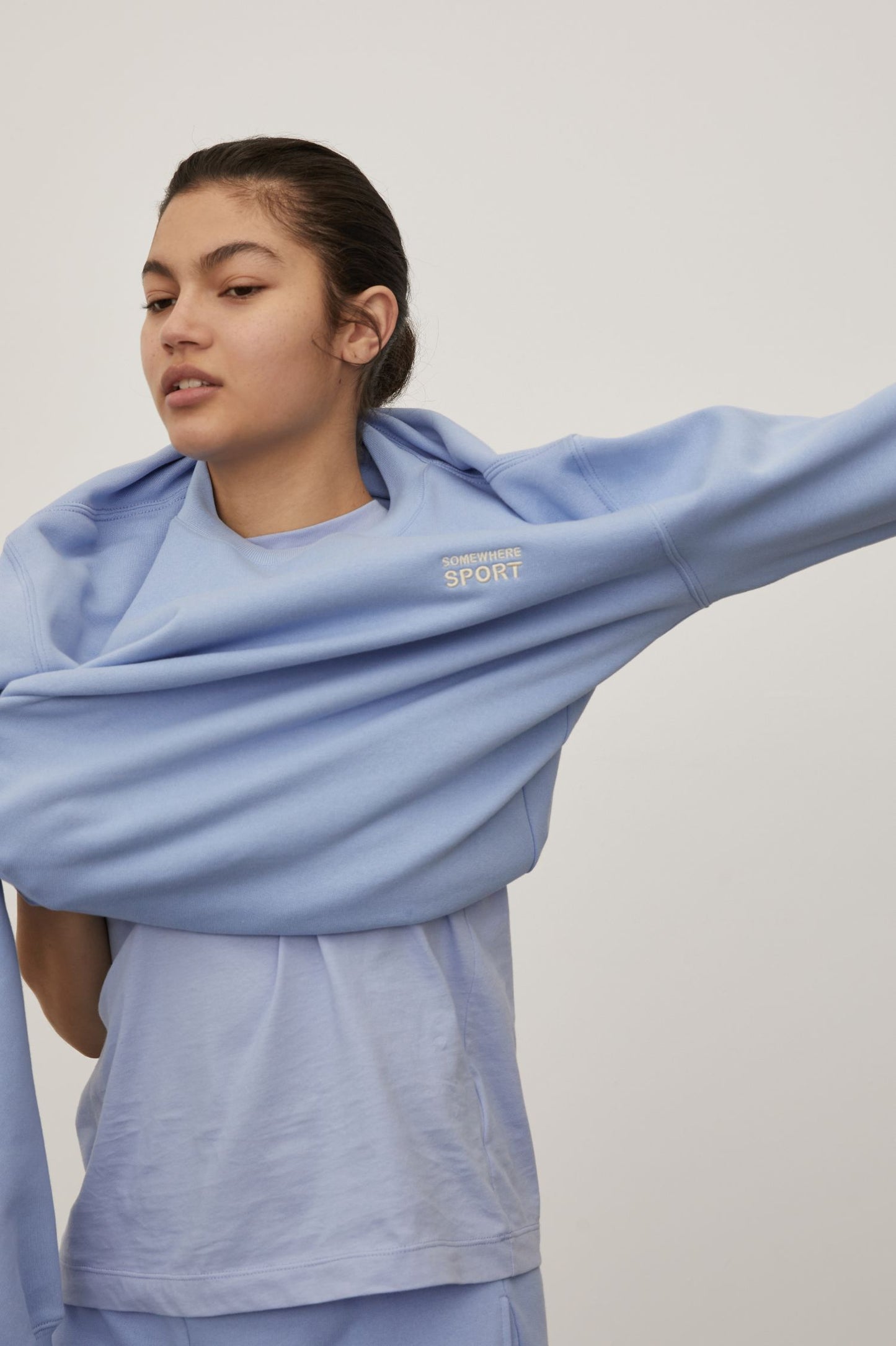 Crew Neck Sweatshirt Powder Blue
