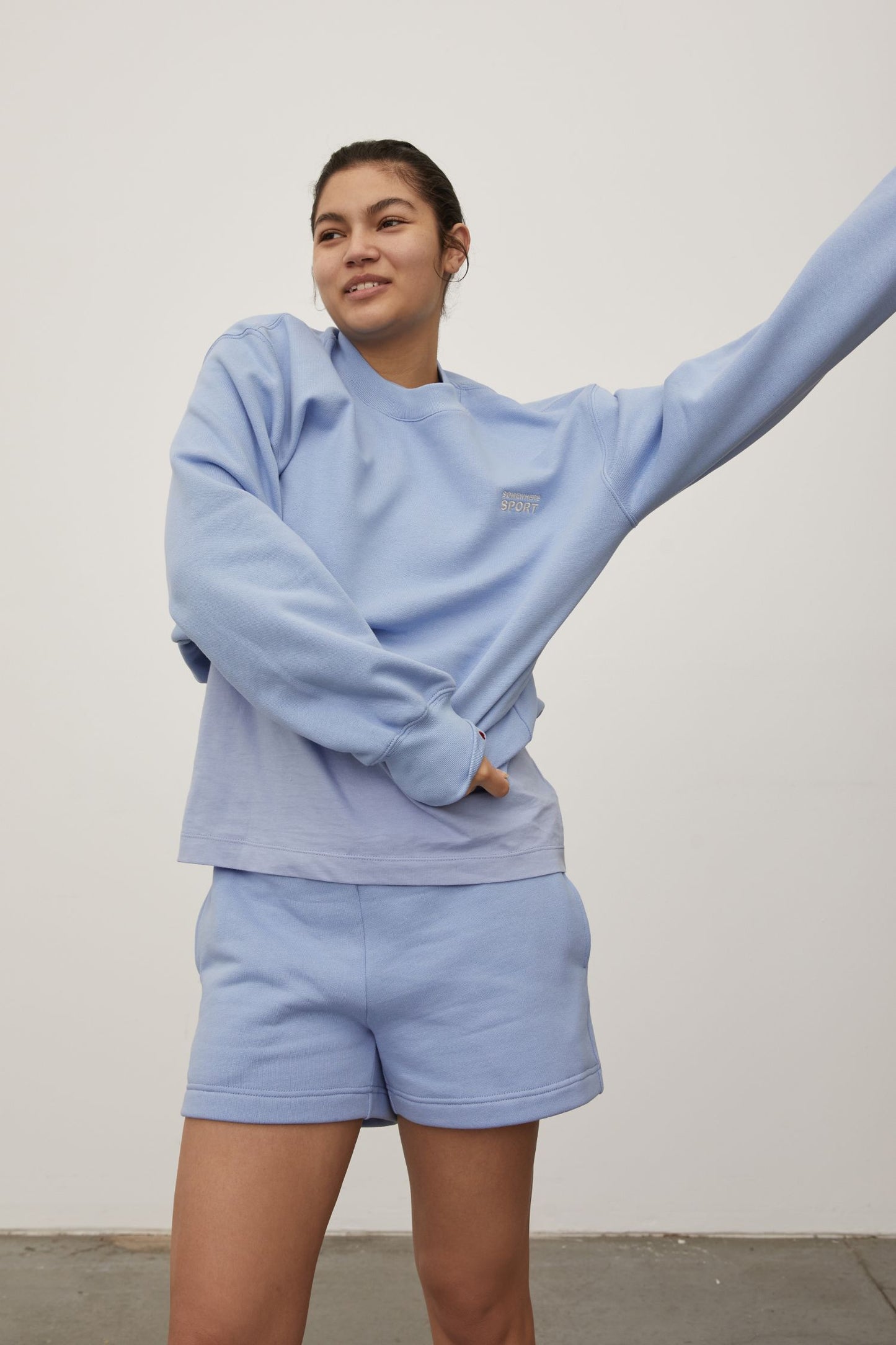 Track Shorts Powder Blue