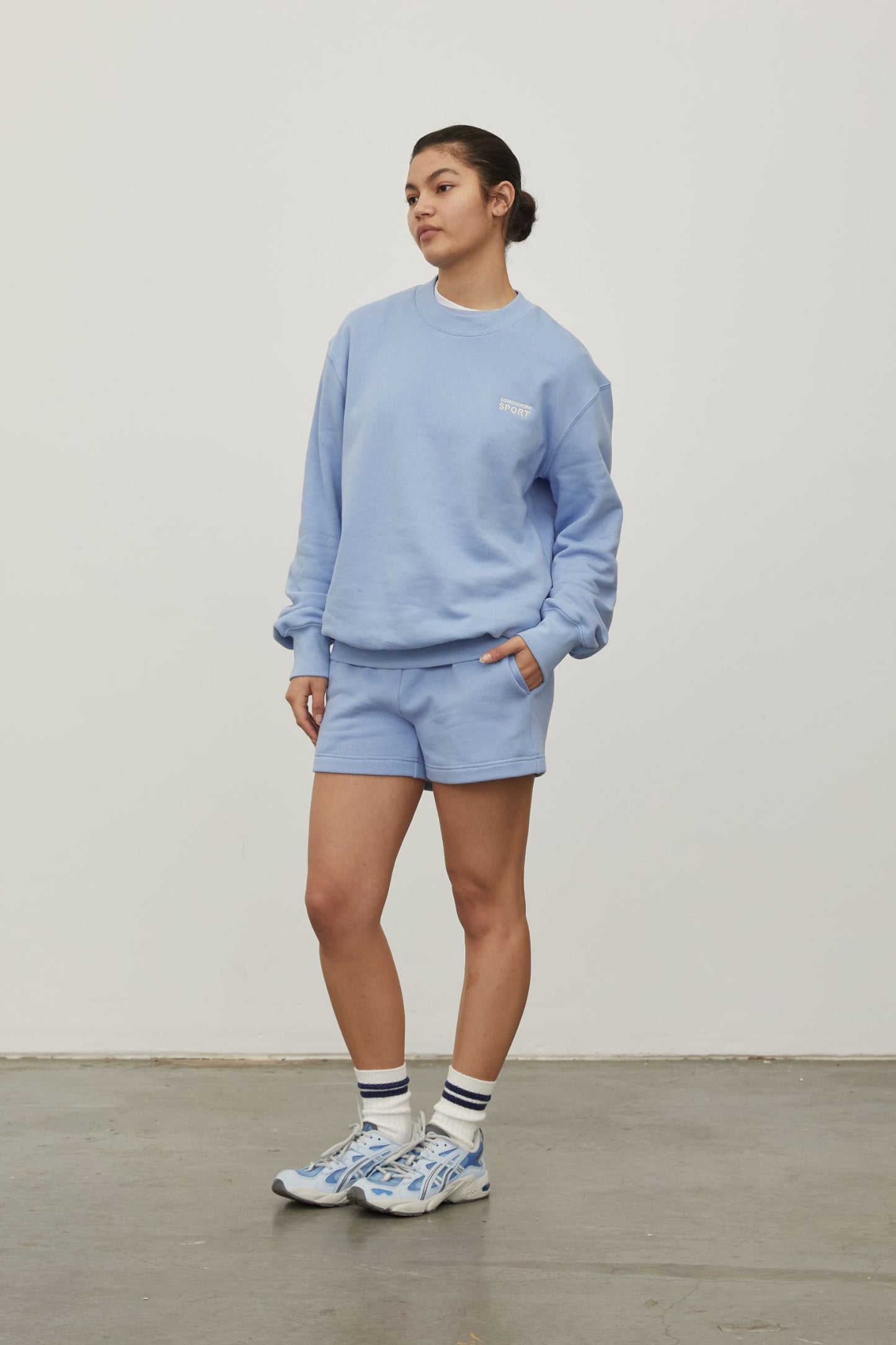 Track Shorts Powder Blue