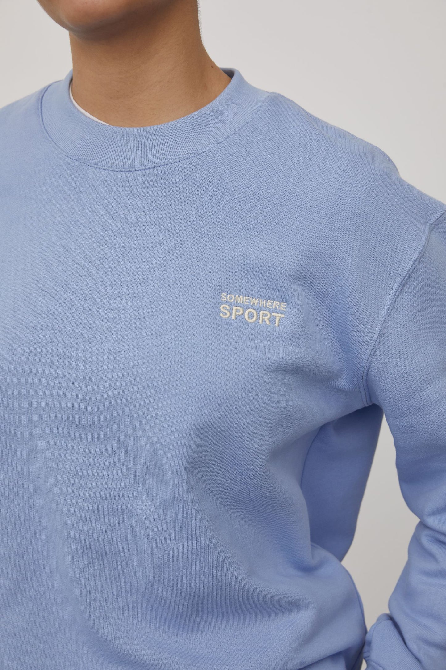 Crew Neck Sweatshirt Powder Blue