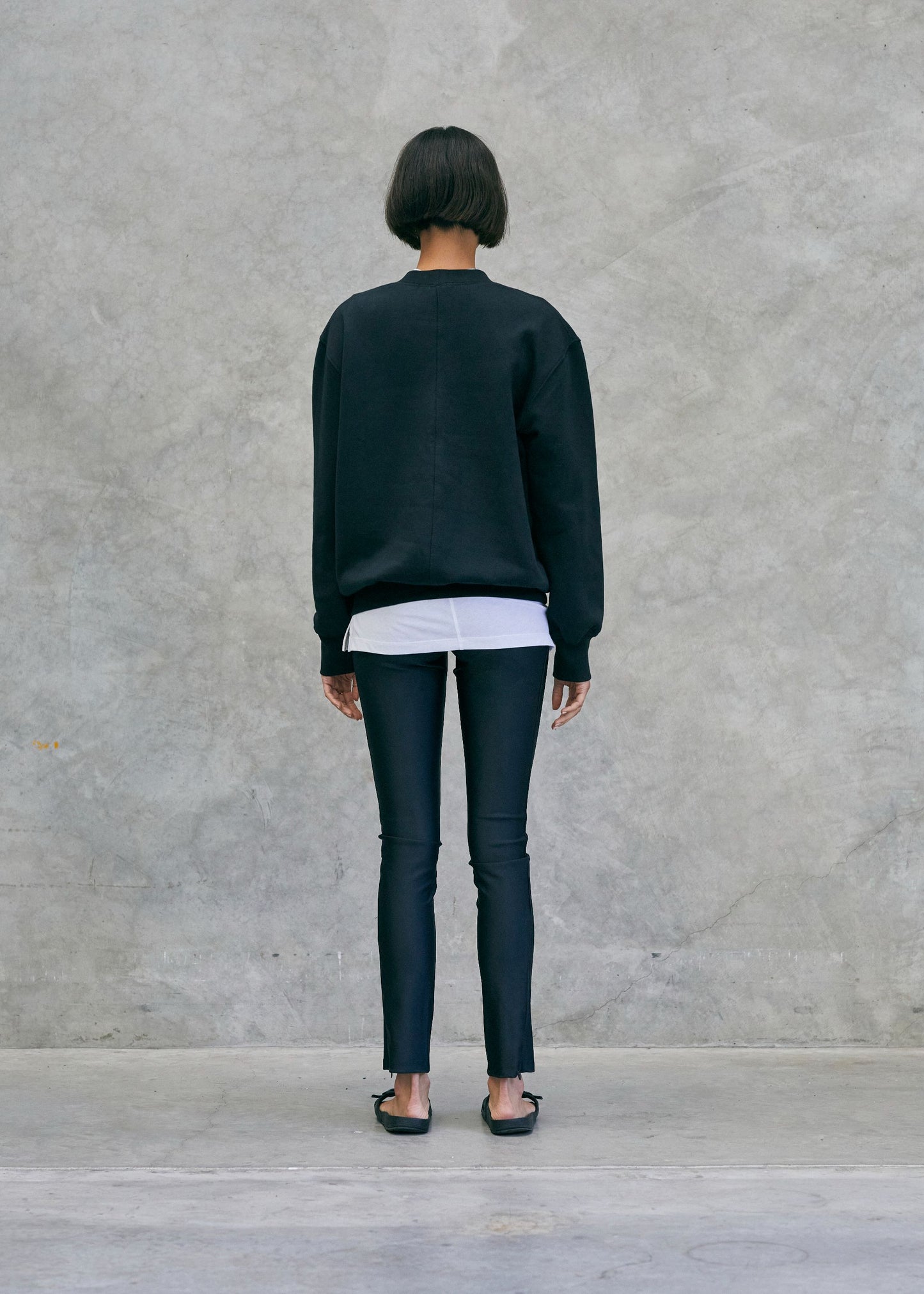 Crew Neck Sweatshirt Black