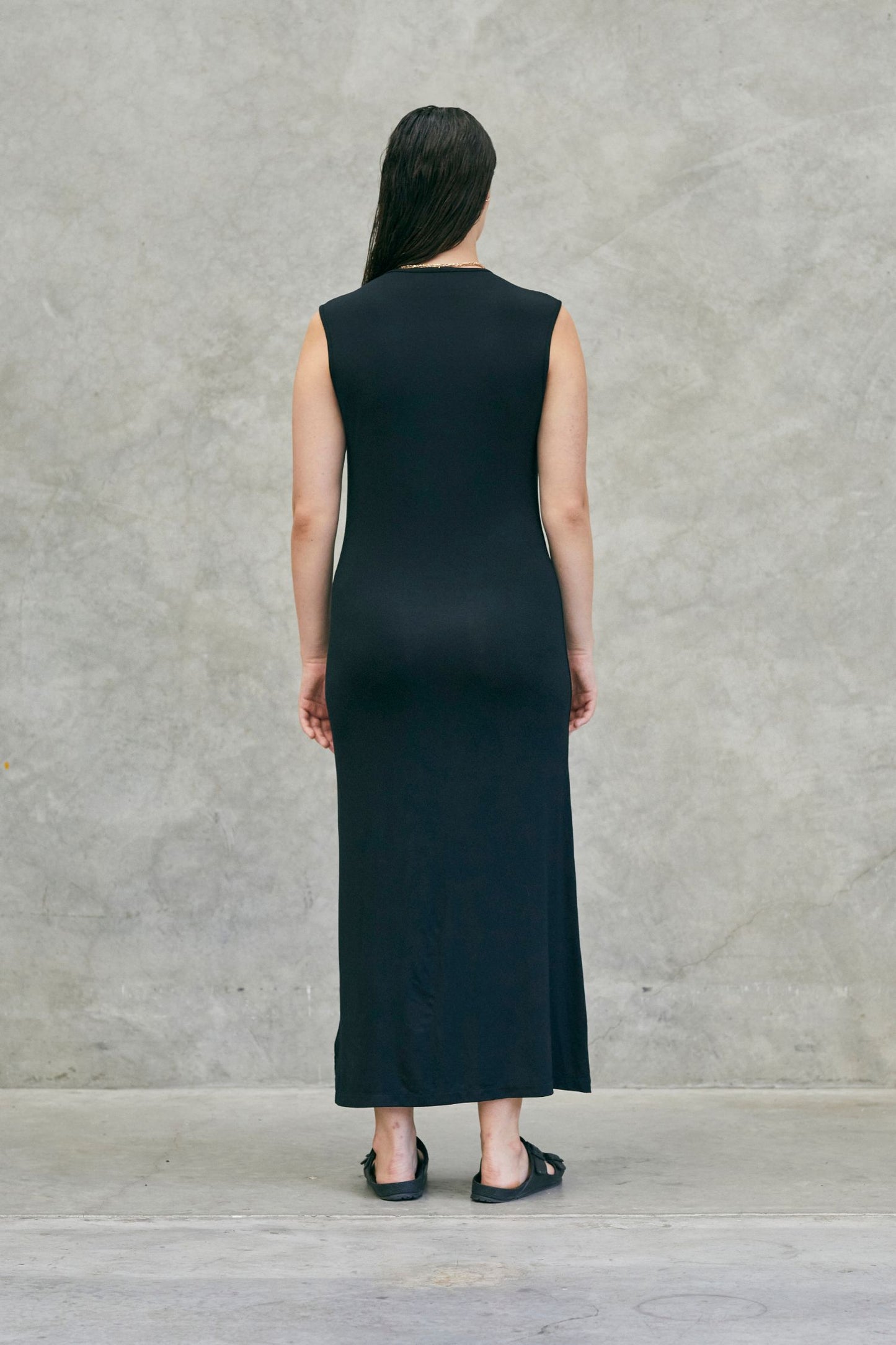 Sleeveless Tank Dress Black