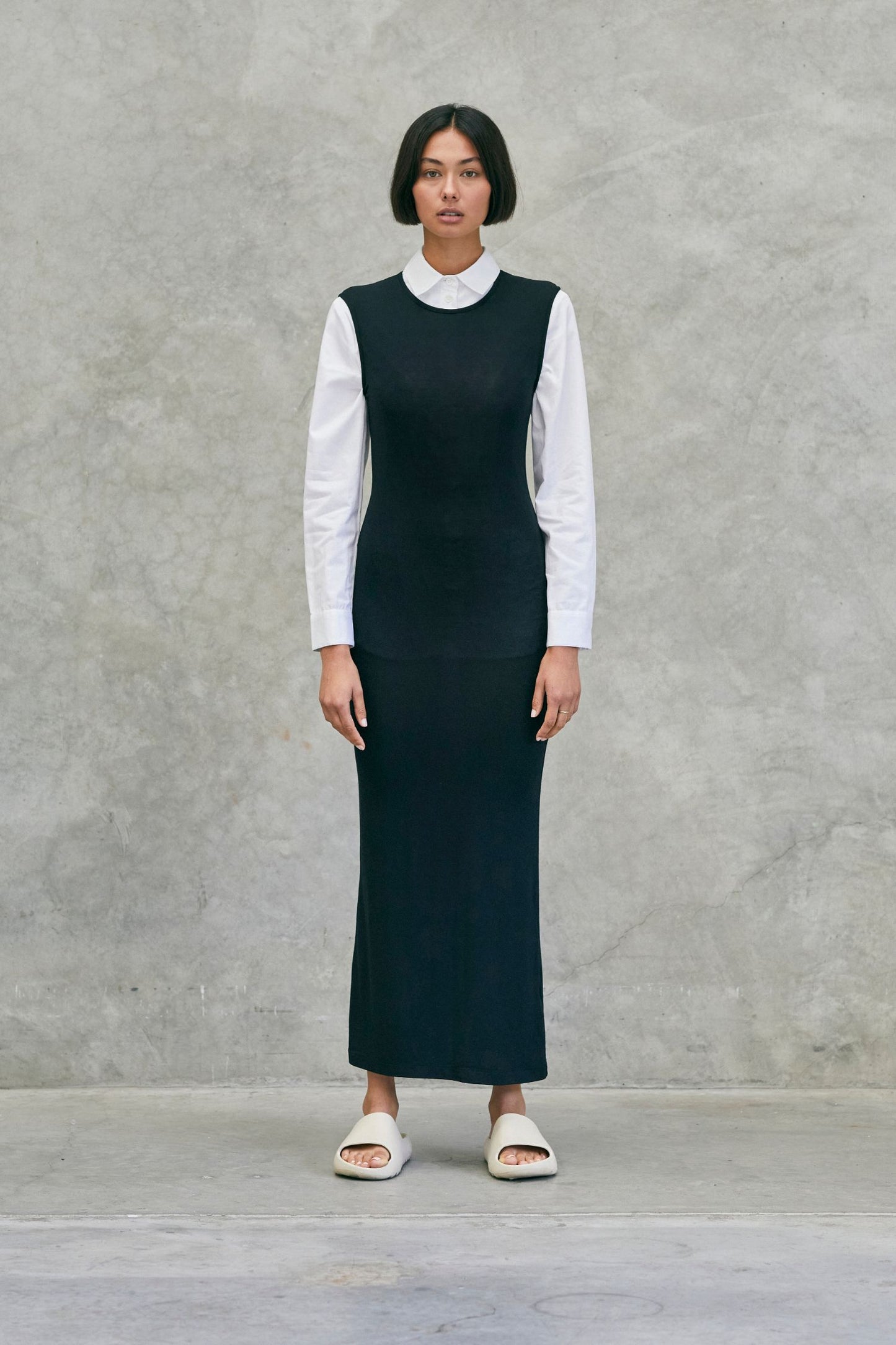 Sleeveless Tank Dress Black