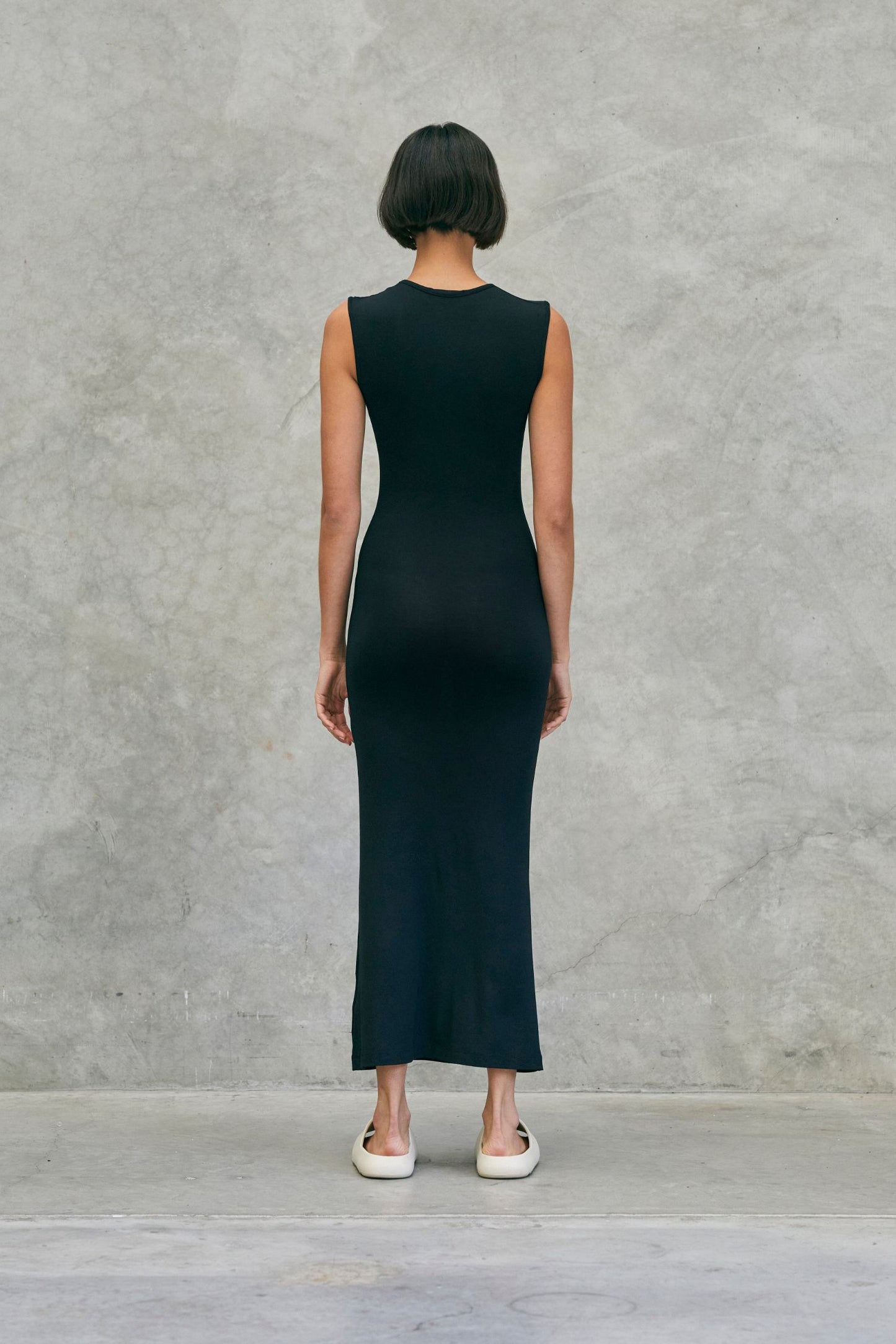 Sleeveless Tank Dress Black