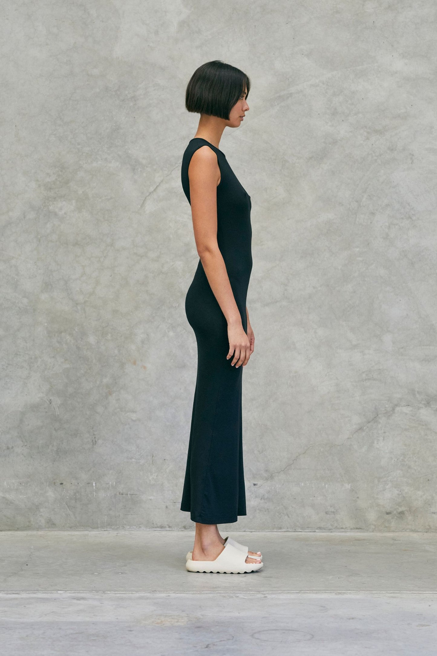Sleeveless Tank Dress Black