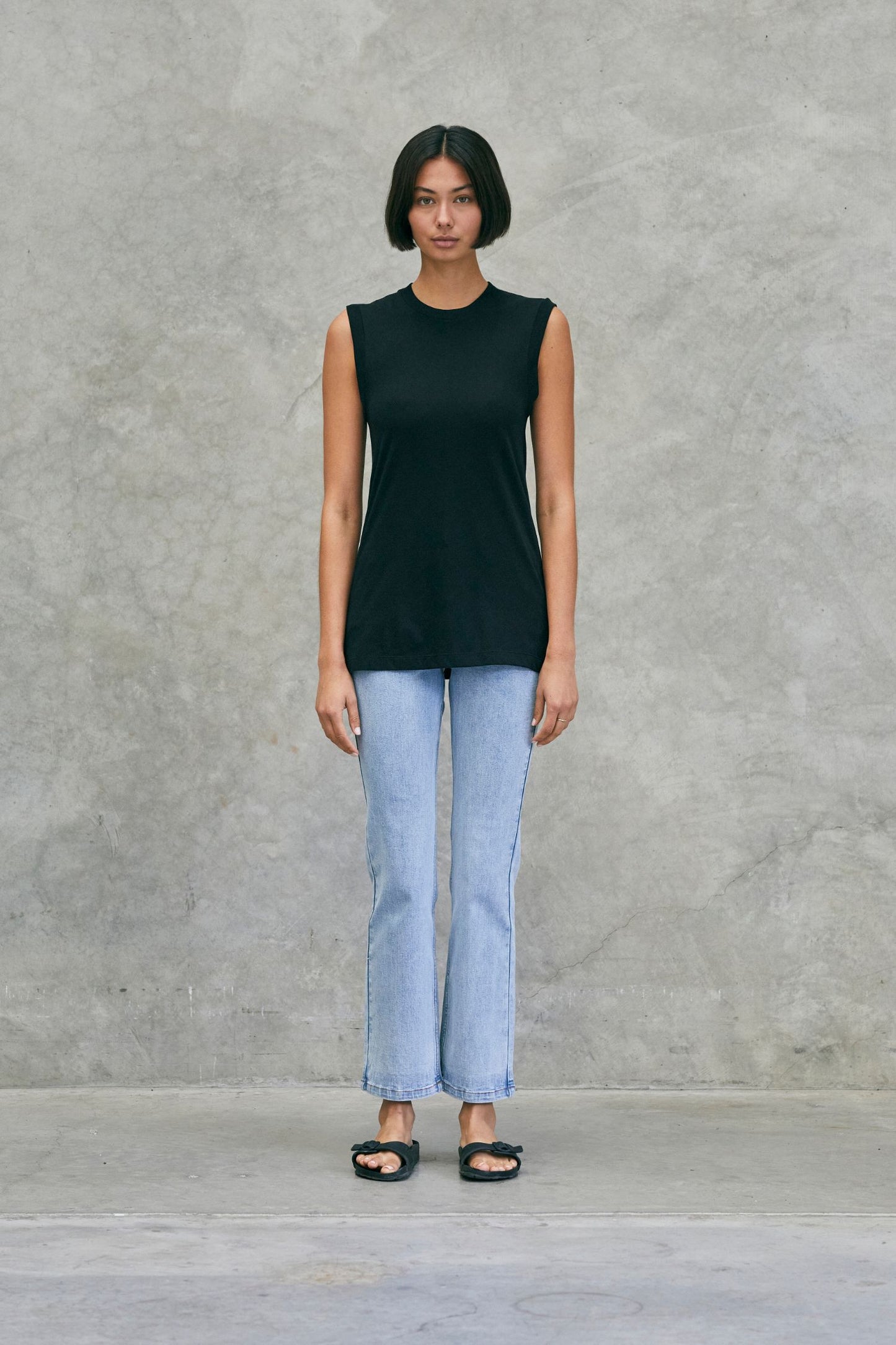Boyfriend Tank Black
