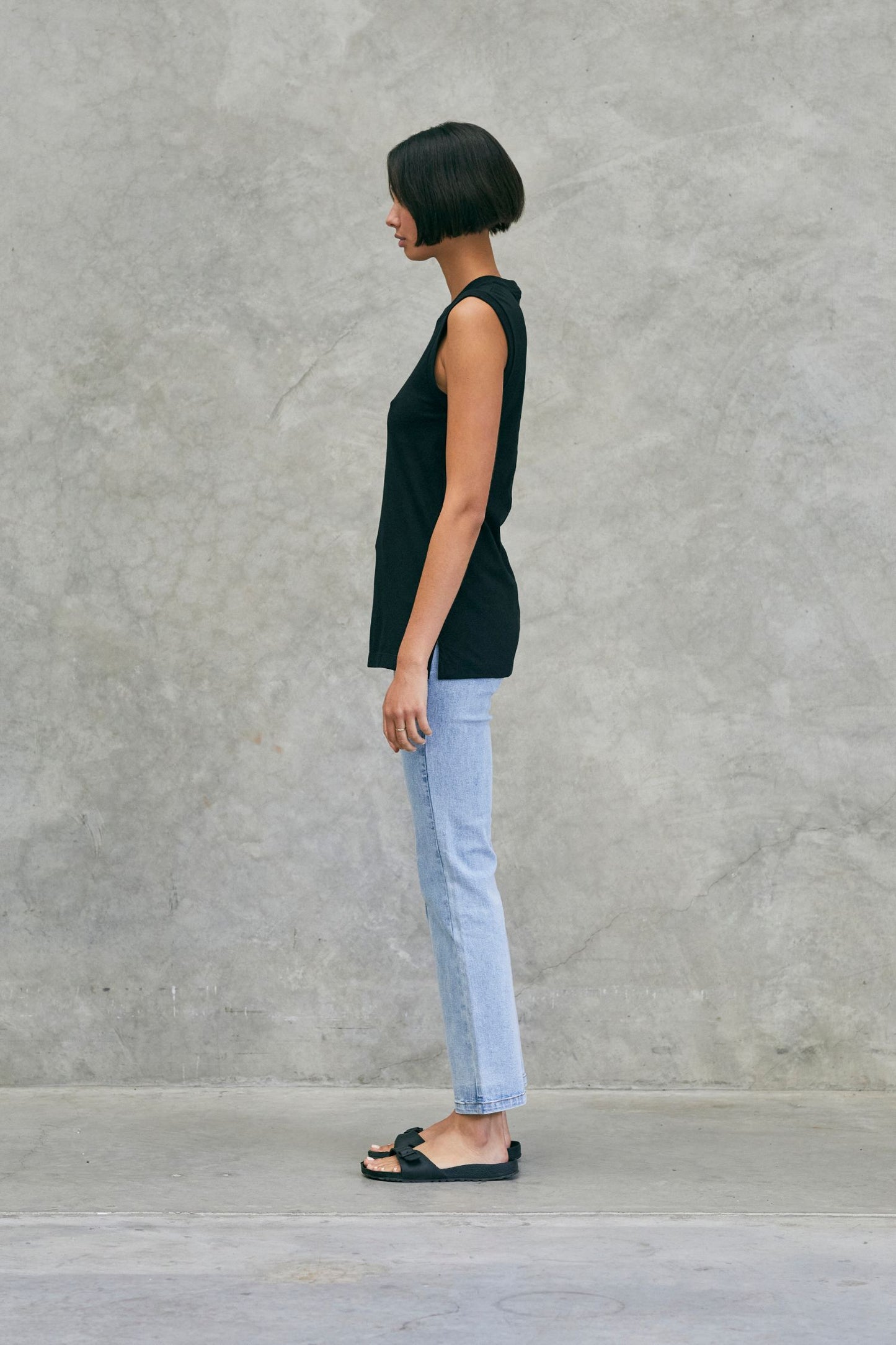 Boyfriend Tank Black