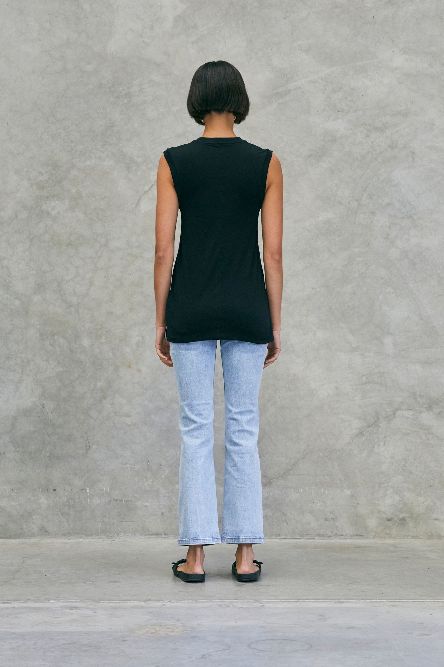 Boyfriend Tank Black