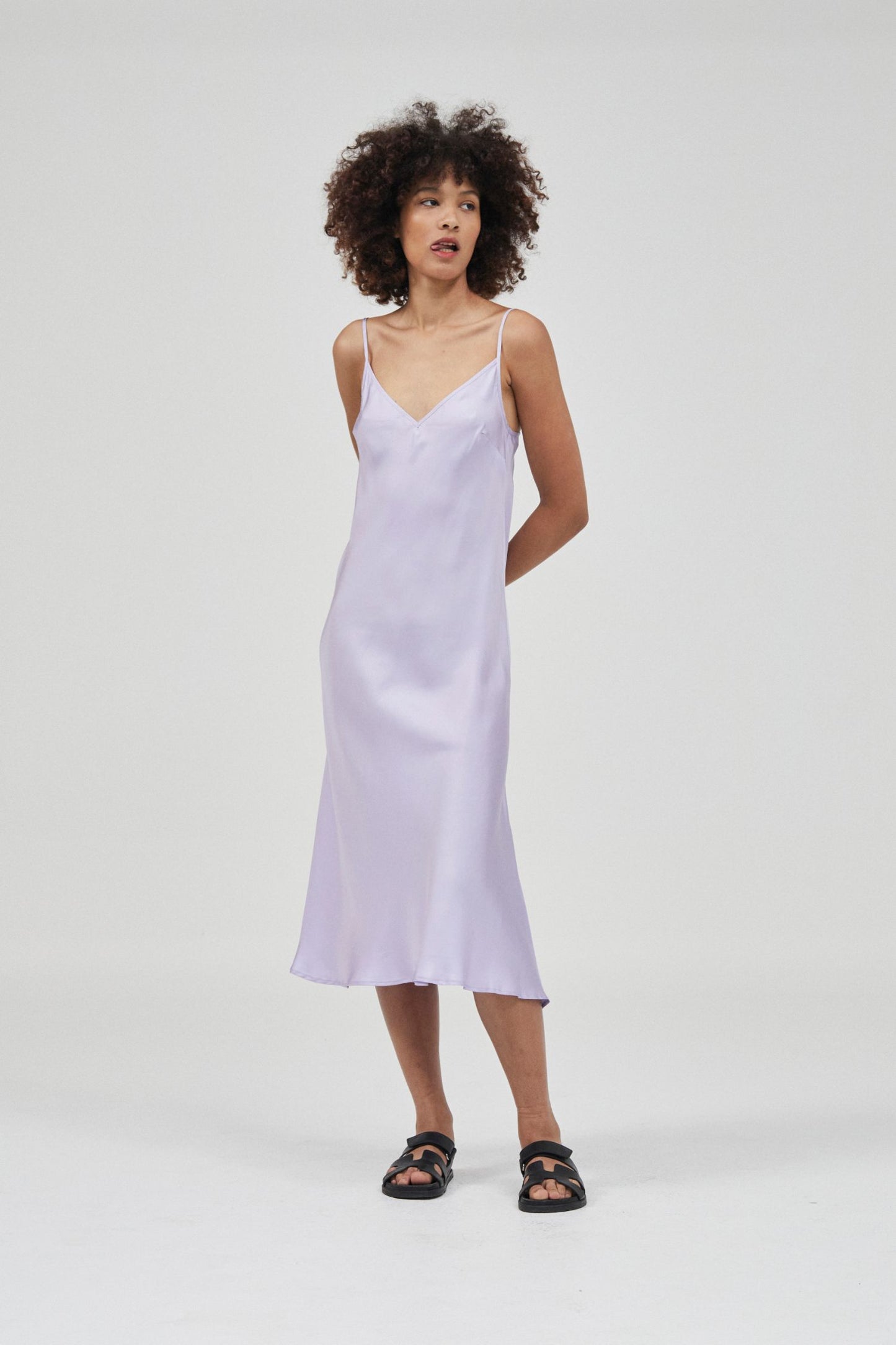 Stand Tall Slip Dress Lavender