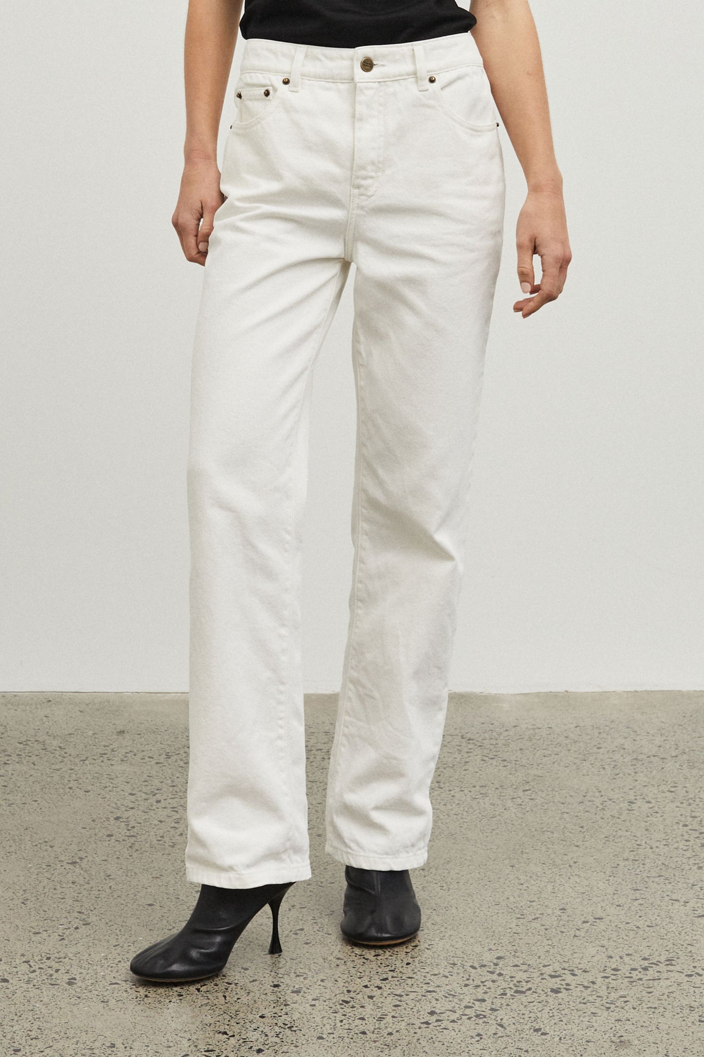 01 Jeans Full Length Ivory