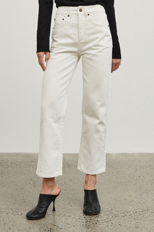 01 Jeans Cropped Ivory