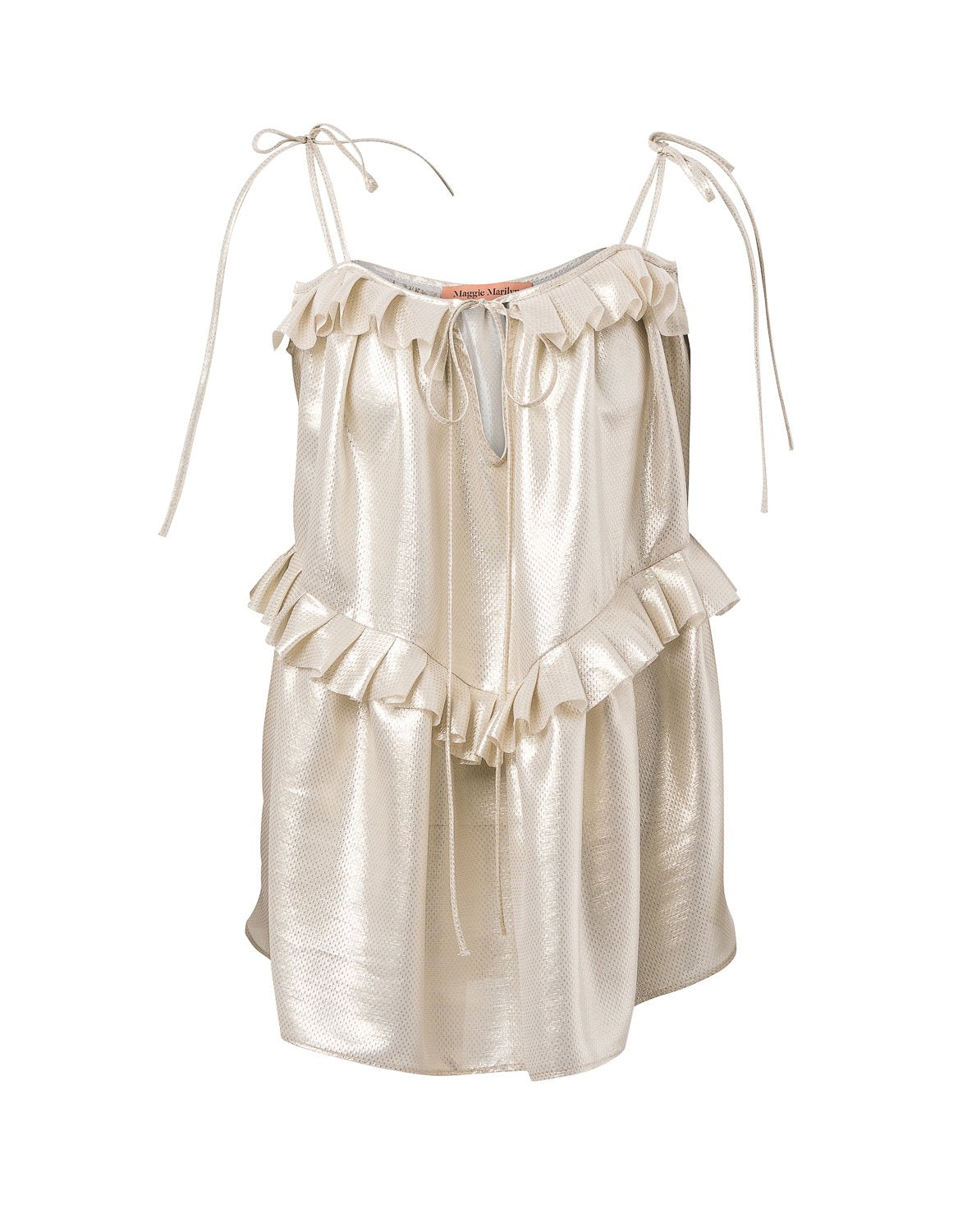 Heart Of Gold Cami in Silver