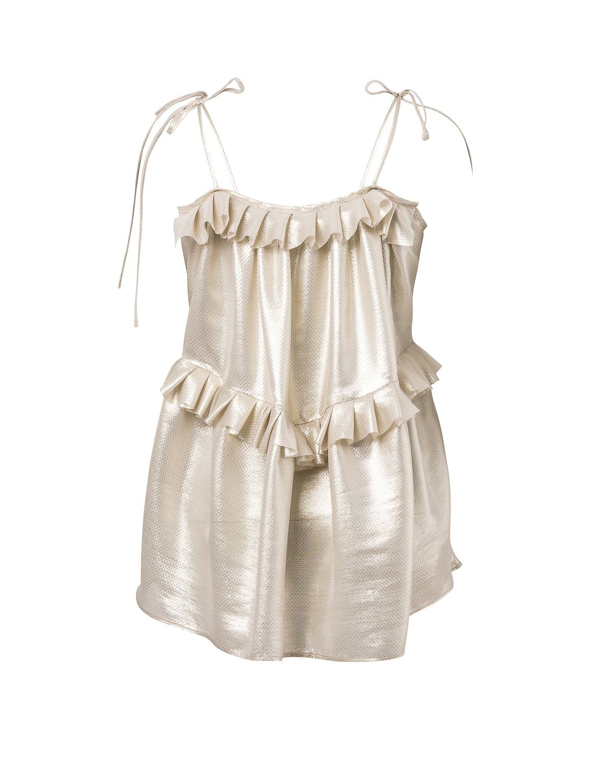 Heart Of Gold Cami in Silver