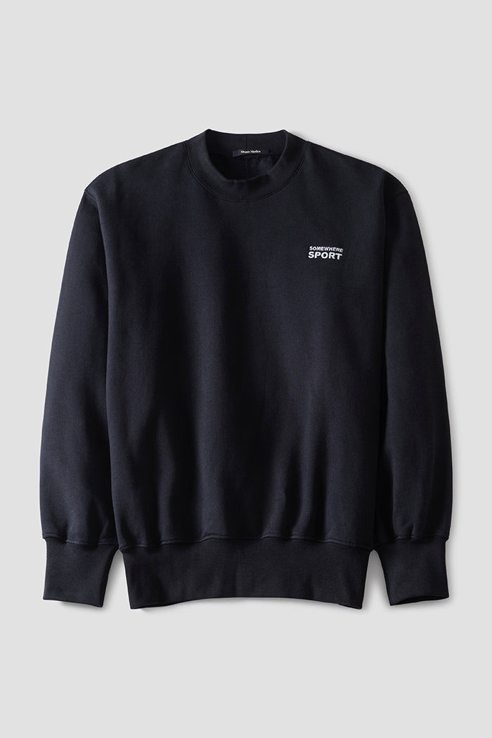 Crew Neck Sweatshirt Black
